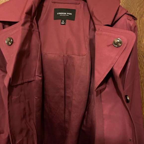 NWT Sophisticated Women’s XL London Fog Cosmos Trench Coat w/hood. - Picture 3 of 5